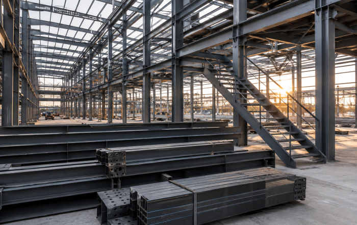 Steel construction structure